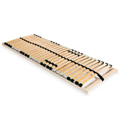 VIDAXL Sommier &agrave; lattes avec 28 lattes 7 zones 90 x 200 cm  n/a