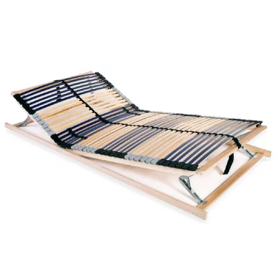 VIDAXL Sommier &agrave; lattes avec 42 lattes 7 zones 120 x 200 cm