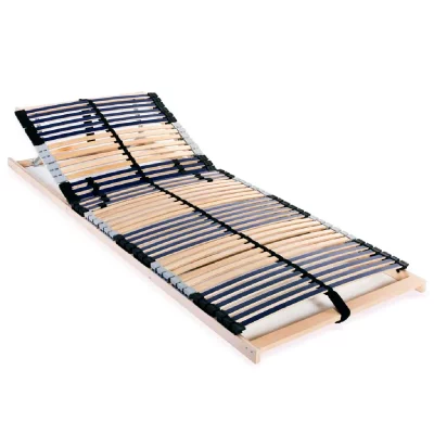 VIDAXL Sommier &agrave; lattes avec 42 lattes 7 zones 90 x 200 cm  n/a