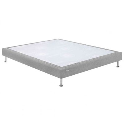 BULTEX Sommier  tapissier gris confort m&eacute;dium 3 zones 80x190