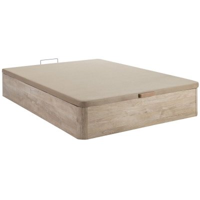 VENTE UNIQUE Sommier coffre 140 x 190 cm - Naturel clair - HESTIA de DREAMEA PLAY