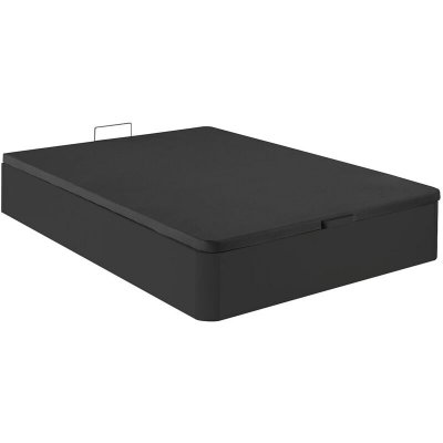 VENTE UNIQUE Sommier coffre HESTIA de DREAMEA PLAY - Noir mat - 160 x 200 cm