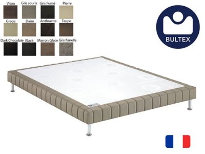 BULTEX Sommier d&eacute;co  confort m&eacute;dium morphologique 3 zones 160x200