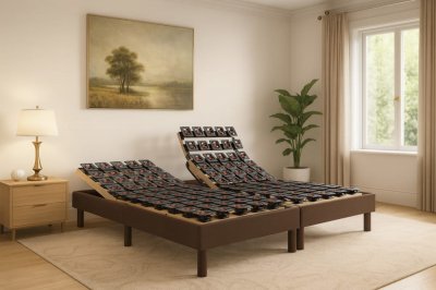 ESSENZIA Sommier electrique  Zen VITALITE 2x90x200 - Pour 2 personnes