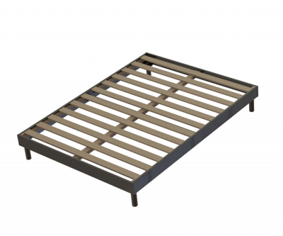  Sommier en Kit A latte Anthracite 160x200