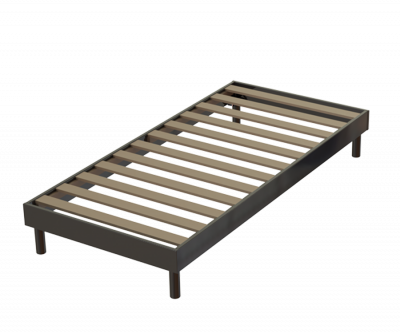  Sommier en Kit A latte Anthracite 90x200