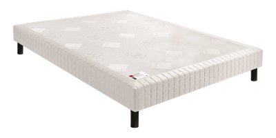 EPEDA Sommier  confort ferme deco nature carr&eacute; ecru 100x200