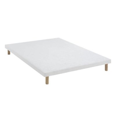 SOMEO Sommier extra-plat tapissier blanc 7 cm &Eacute;toile  140x200 - Blanc