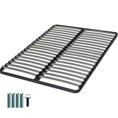 EBAC LITERIE Sommier + jeu de pieds 160x200 epsilon 2x21 lattes C22116002&&JPID5BL29