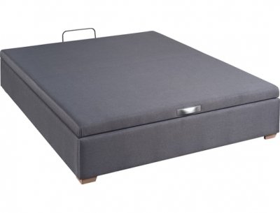 EPEDA Sommier Lit Coffre  KALYPSO Anthracite 160x200