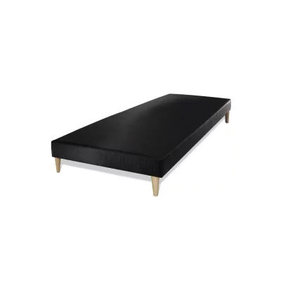 ROYAL PALACE BEDDING Sommier Noir 90 x 200 cm - Noir