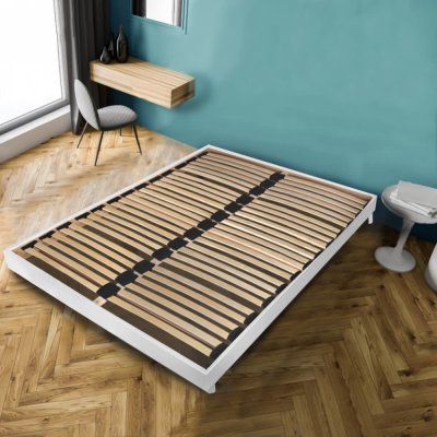 LE QUAI DES AFFAIRES Sommier sur pied SOMKIT 160x200 / Blanc