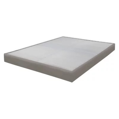 EBAC Sommier tapissier 160x200 Omega simili taupe 2x18 lattes