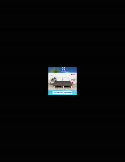 SOMMIFLEX Sommier tapissier 2x80x200 marron (160x200) fabrique en france pieds