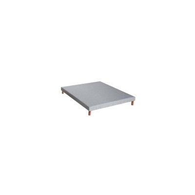IDLITERIE Sommier tapissier &agrave; lattes gris anthracite, 12 cm, Made in France
