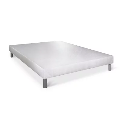 SOMNESS Sommier tapissier blanc 140x190 SNSOMBL140190