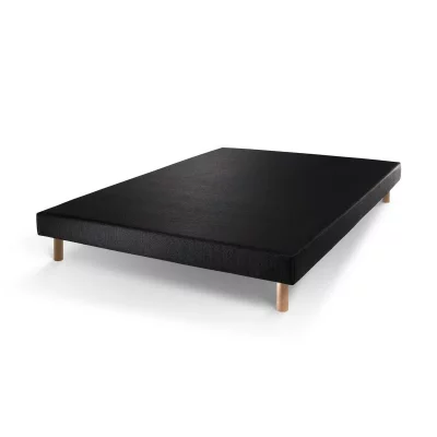 PRESTIGE LITERIE Sommier tapissier noir