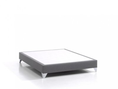 TEMPUR Sommier tapissier Prestige , 20 cm 80 x 200 cm Tiss&eacute; gris