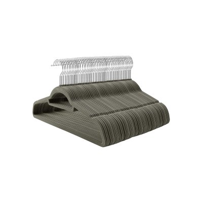 SONGMICS  Cintre en velours antiglisse, Gris