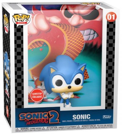 FUNKO Sonic The Hedgehog - Sonic (IE) POP! Vinyl Game Cover -