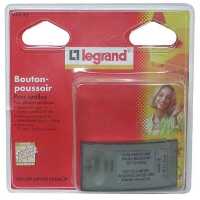 LEGRAND Sonnette pour int&eacute;rieur - 230V - avec porte-&eacute;tiquette et voyant