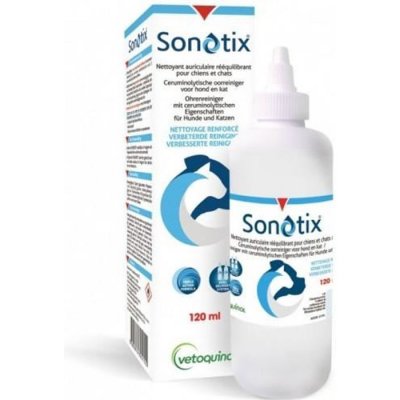 VETOQUINOL Sonotix nettoyant d'oreilles pour chiens et chats 2 x 120 ml