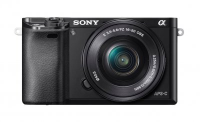 SONY  A6000 Black KIT SEL 16-50MM F3.5-5.6 OSS Black + 64GB SD card
