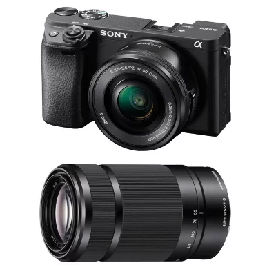 SONY  Alpha 6400 Noir + 16-50 + 55-210 