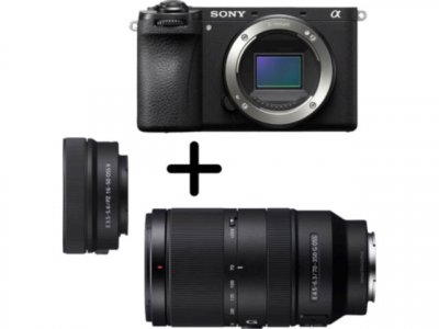SONY  ALPHA 6700 NOIR + Objectif 16-50 II + 70-350mm - Neuf