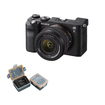 SONY  Alpha A7C 28-60mm Noir + Batterie Kingma 2000mAh ( NP-FZ100)