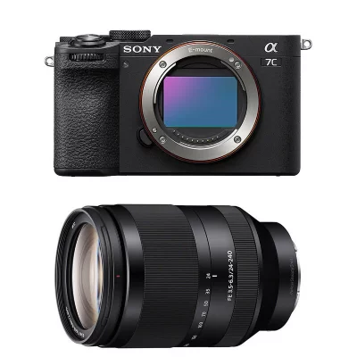 SONY  appareil photo hybride alpha 7c II noir + fe 24-240 