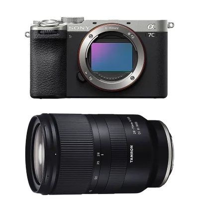 SONY  appareil photo hybride alpha 7c II silver + tamron 28-75mm g2 f/2.8 di III vxd fe 