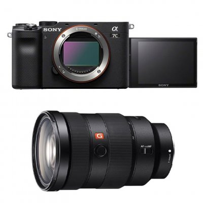 SONY  appareil photo hybride alpha 7c noir + fe 24-70 f/2.8 gm 