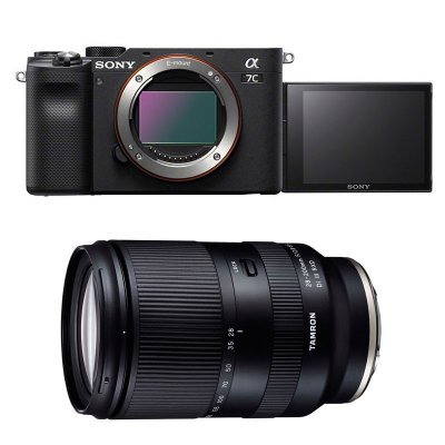 SONY  appareil photo hybride alpha 7c noir + tamron 28-200 f/2.8-5.6 fe 