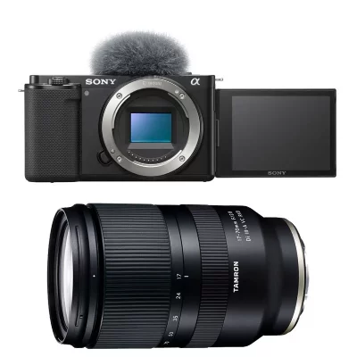 SONY  appareil photo hybride alpha zv-e10 noir + tamron 17-70 