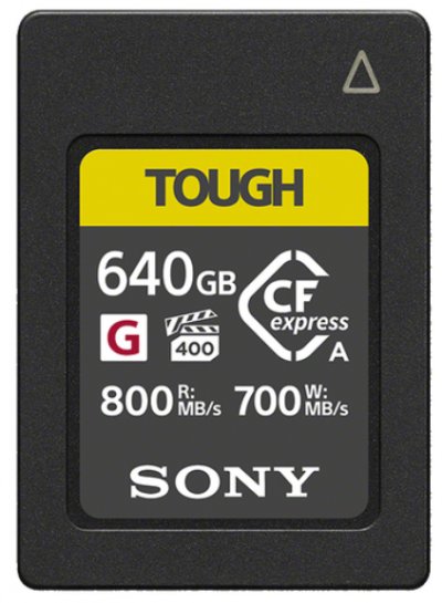 SONY  carte CFExpress Tough 640GB 800Mbps S&eacute;rie G Type A