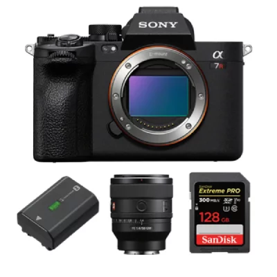 SONY   A7R V Bo&icirc;tier+FE 50mm f1.4 GM+ NP-FZ100+SanDisk 128GB
