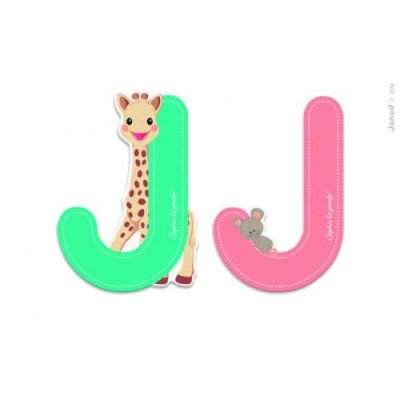 JANOD SOPHIE LA GIRAFE Lettre Sophie La Girafe (bois) - J