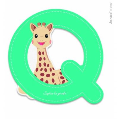 JANOD SOPHIE LA GIRAFE Lettre Sophie La Girafe (bois) - Q