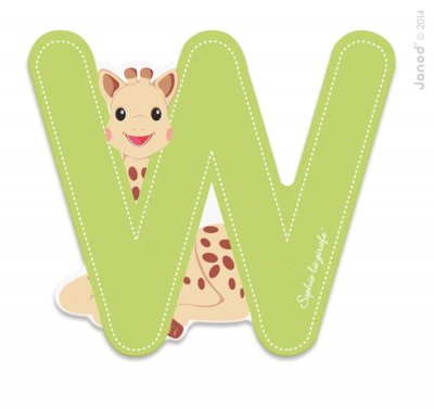 JANOD SOPHIE LA GIRAFE Lettre Sophie La Girafe (bois) - W