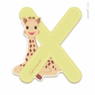 JANOD SOPHIE LA GIRAFE Lettre Sophie La Girafe (bois) - X