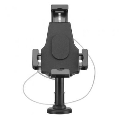 AISENS Soporte tablet  antirobo acero negro