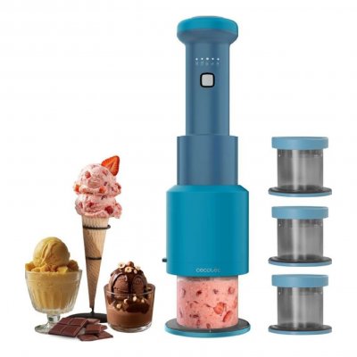 CECOTEC Sorbeti&egrave;re -  - Gelatec Easymove - 250 W - 3&times;260 ml - 5 programmes automatiques