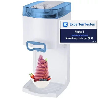 SYNTROX Sorbetiere machine de cr&egrave;me glac&eacute;e 4 in 1 bleu