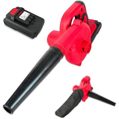 FISHTEC Souffleur de Jardin Sans Fil 18V - Batterie Li-Ion Rechargeable - 3 Vitesses