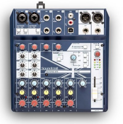 SOUNDCRAFT  Notepad 8-FX Mixeur Analogique USB
