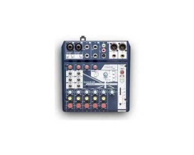SOUNDCRAFT  NOTEPAD-8FX. Table de mixage avec usb et effets lexicon, 6 entr&eacute;es, 2 sorties.