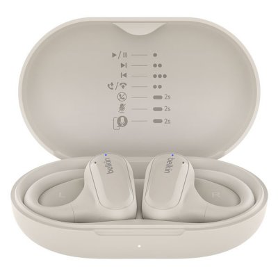 BELKIN Soundform clearfit open-ear wireless earbuds,sand AUC013CTSA 