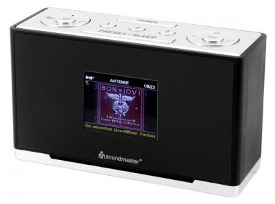 SOUNDMASTER  UR240SW Radio-r&eacute;veil DAB+/UKW avec &eacute;cran couleur noir