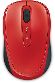 MICROSOFT Souris classique  WIRELESS 3500 RED 